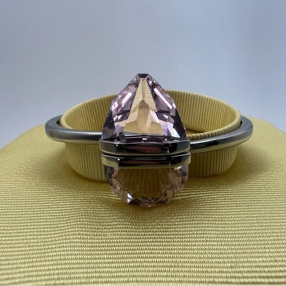 Swarovski Lucent Pink Pear Crystal Magnetic Bangle – NIB – Medium - Picture 13 of 17